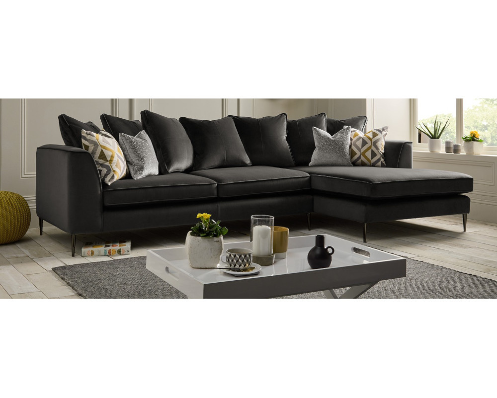 Buy Lauren Pillow Back Chaise Corner Sofa Online in London, UK