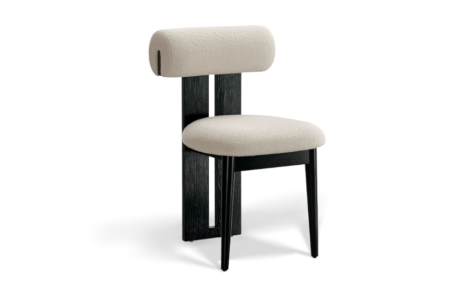 Ivan Dining Chair - Ivory Boucle