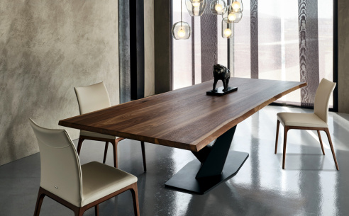 Stratos Wood Dining Table - Version S - Irregular Edges 