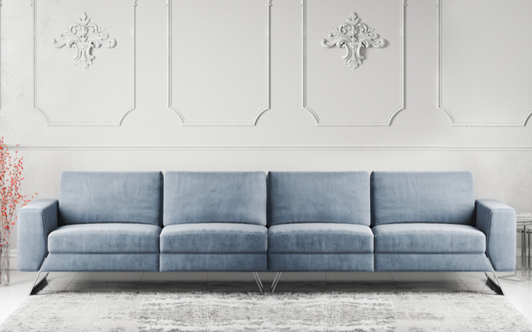 Vivid 6 Seater Fabric Sofa